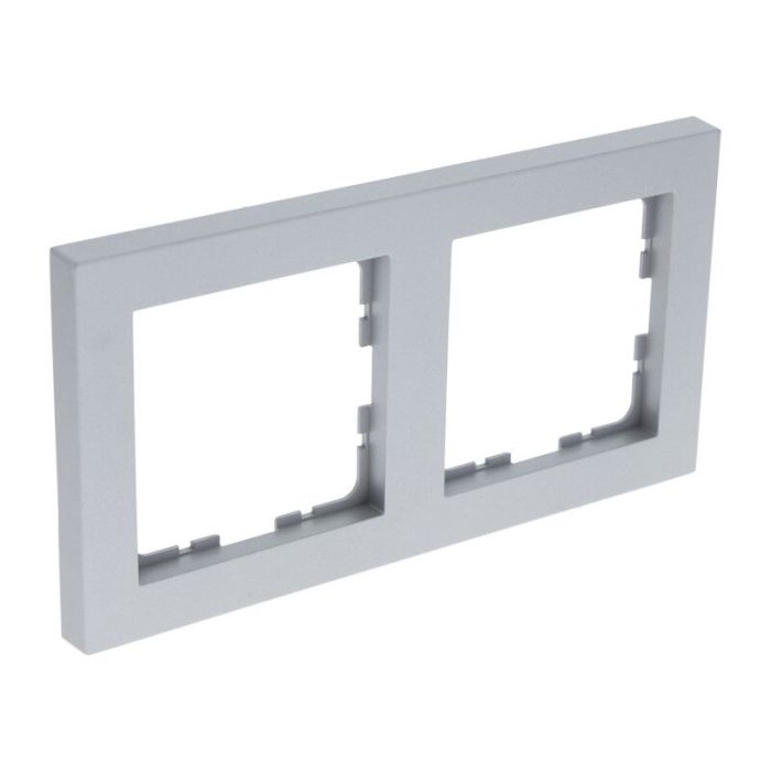 Q-Link S-Line 2-vägs täckram, Grå/aluminiumfärgad