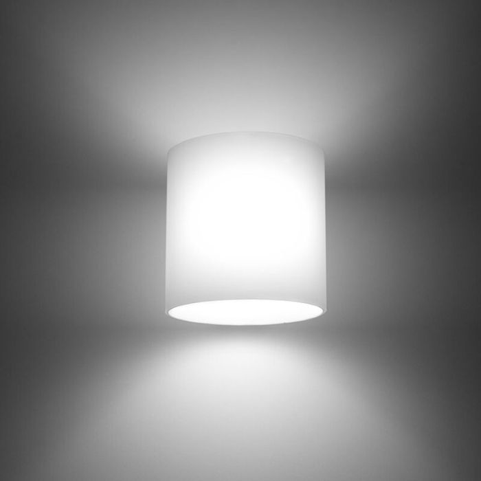 Glas up down vägglampa vit, Jermain