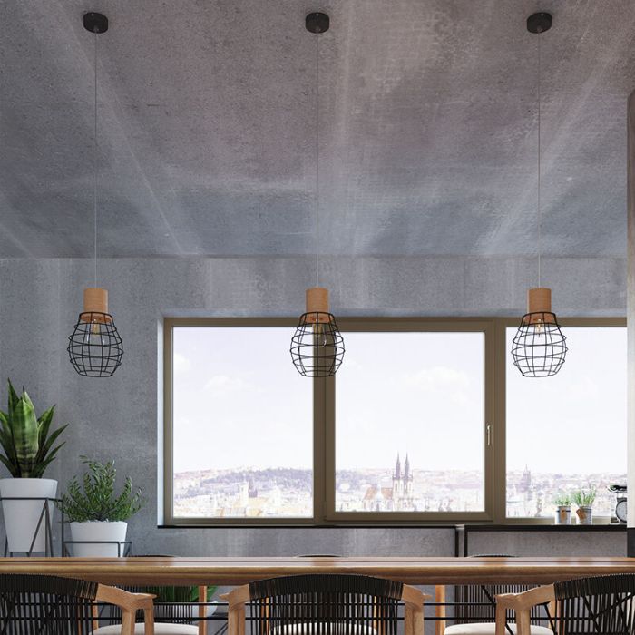 Trä fönsterlampa brun, Gerbrich