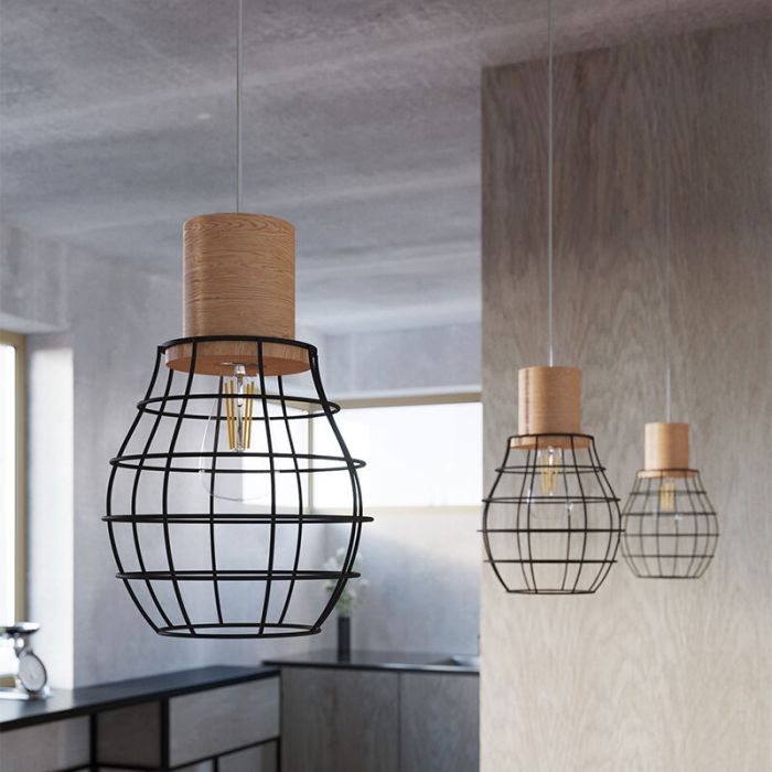 Trä fönsterlampa brun, Gerbrich