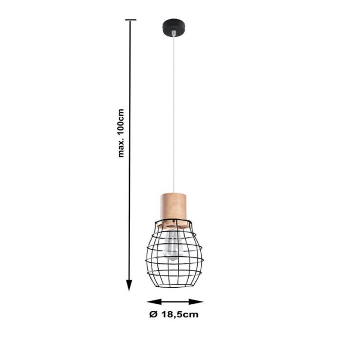 Trä fönsterlampa brun, Gerbrich