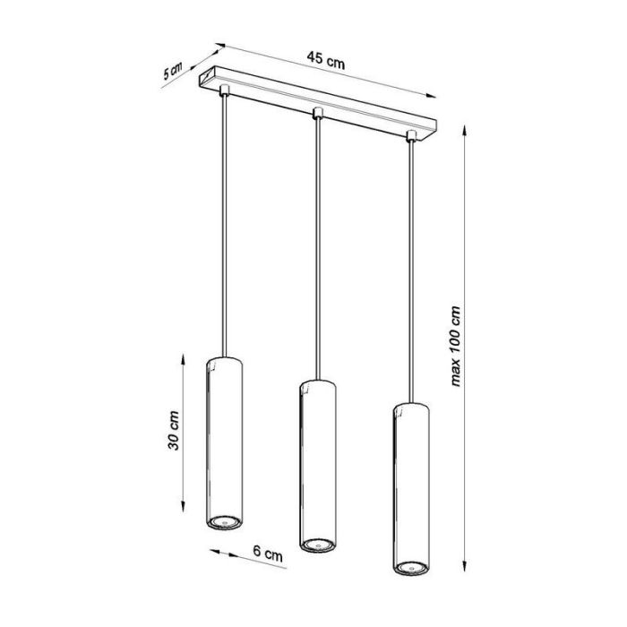 Aluminium fönsterlampa svart, Harley