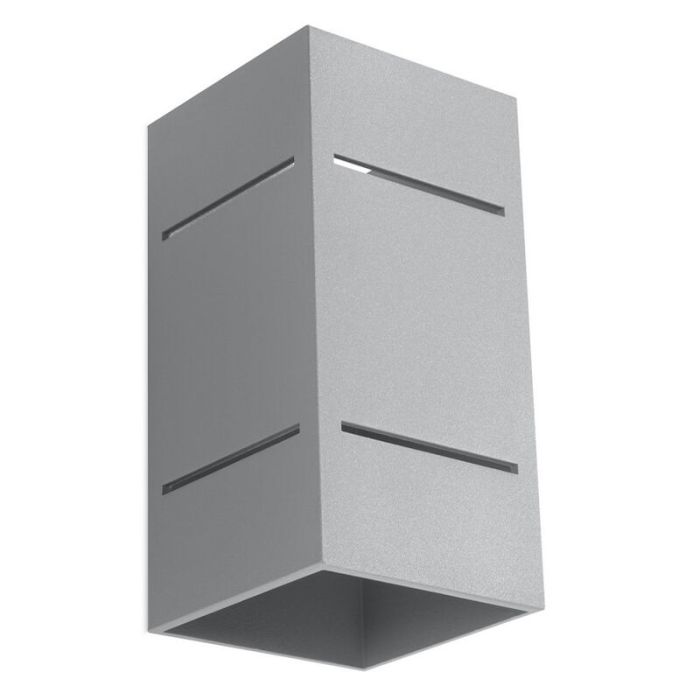 Aluminium up down vägglampa grå, Janien