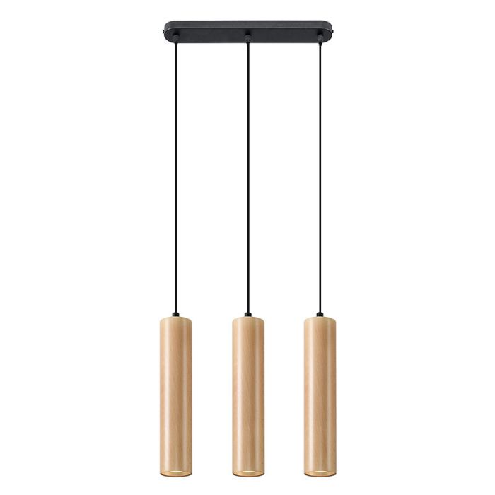 Trä fönsterlampa brun, Francina