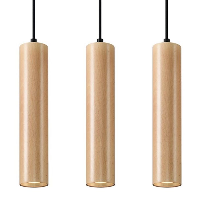 Trä fönsterlampa brun, Francina