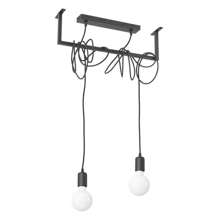 Stål fönsterlampa svart, Lauraine