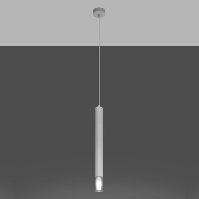 Glas fönsterlampa vit, Ishani