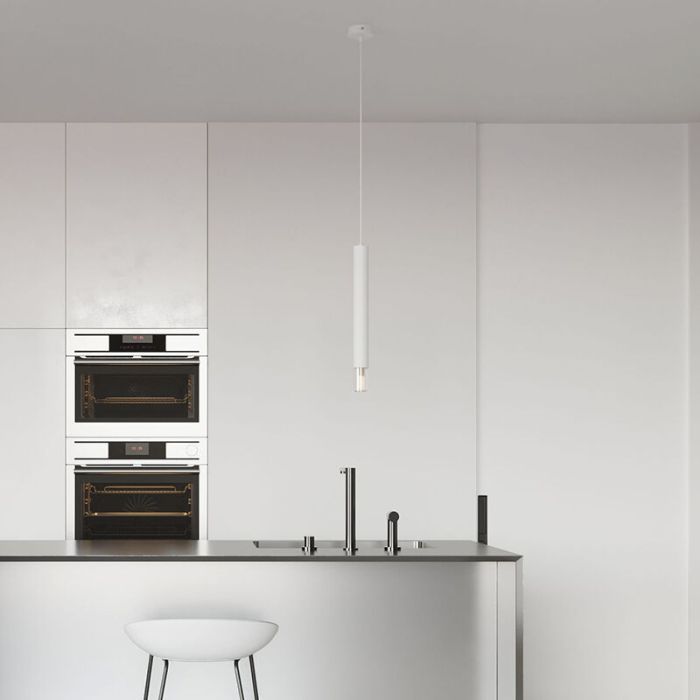 Glas fönsterlampa vit, Ishani