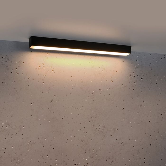 Aluminium taklampa svart, Mascha, 22W, 3000K LED