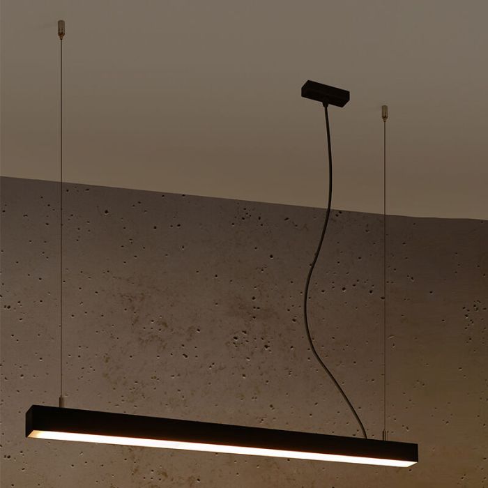 Aluminium fönsterlampa svart, Mascha, 31W, 3000K LED