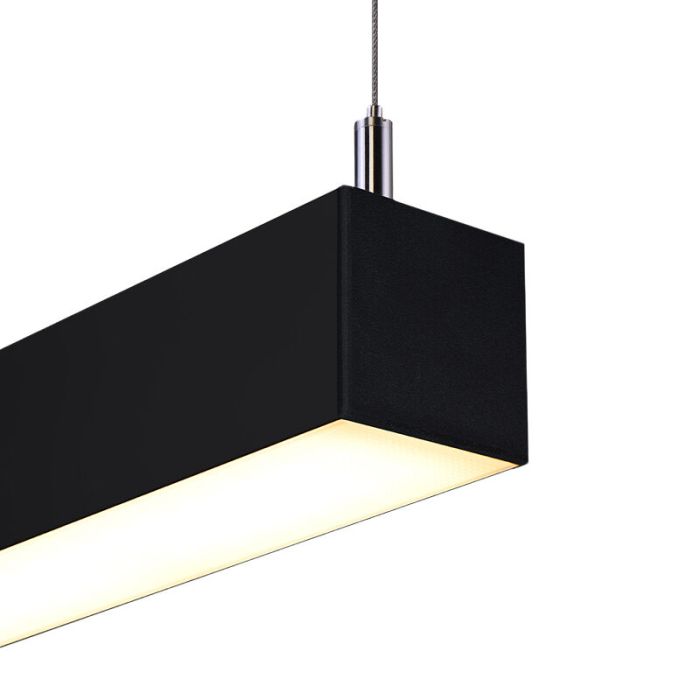 Aluminium fönsterlampa svart, Mascha, 31W, 3000K LED