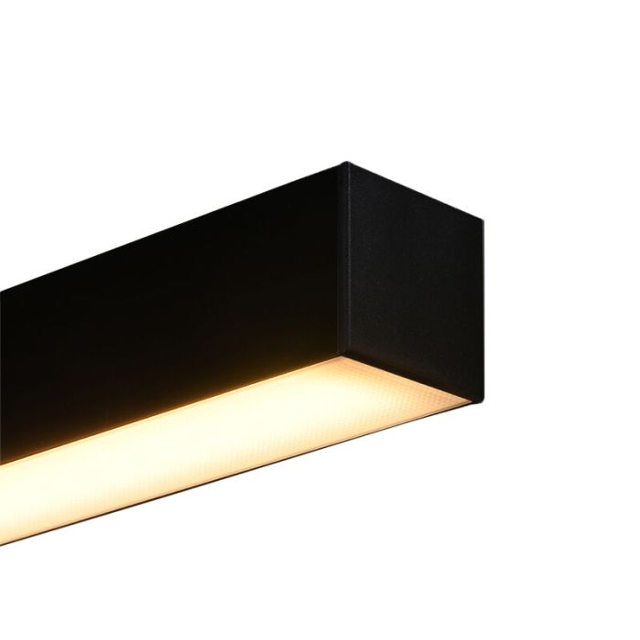 Aluminium vägglampa svart, Mascha, 31W, 3000K LED