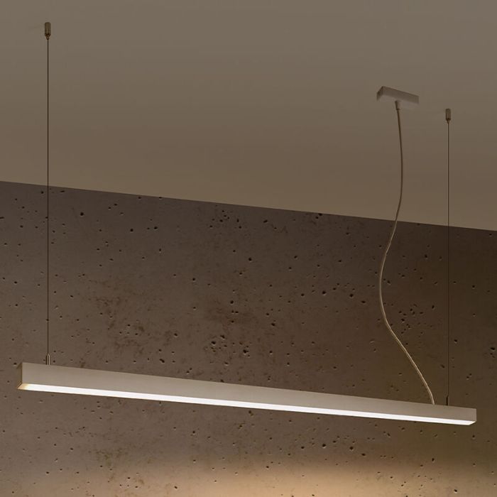 Aluminium fönsterlampa vit, Mascha, 48W, 3000K LED