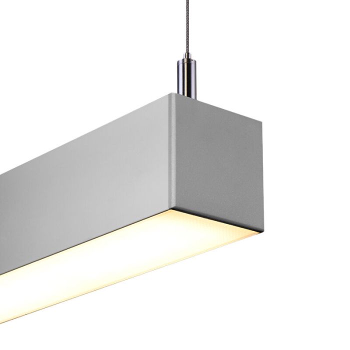 Aluminium fönsterlampa grå, Mascha, 48W, 3000K LED