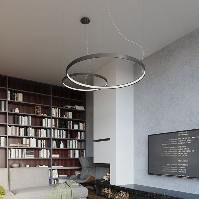 Aluminium fönsterlampa svart, Ringo, 30W, 3000K LED