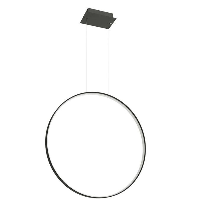 Aluminium fönsterlampa svart, Ringo, 50W, 3000K LED