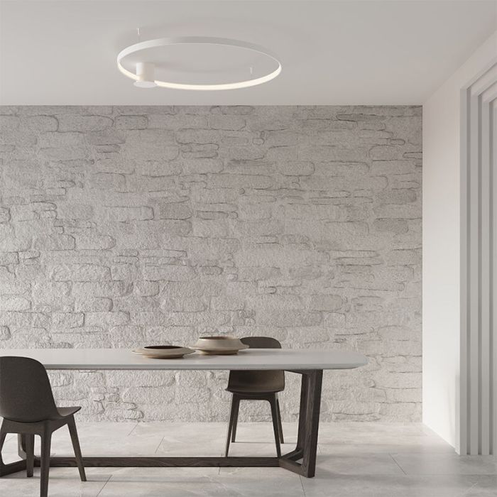 Aluminium plafond vit, Ringo, 30W, 3000K LED