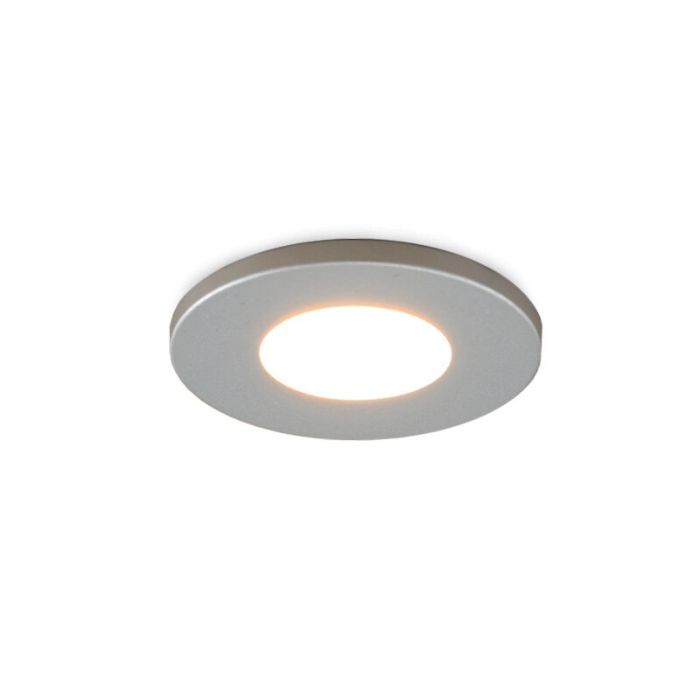 4 krom infälld spotlights uterum Dico, IP65, med anslutningsset och fjärrkontroll
