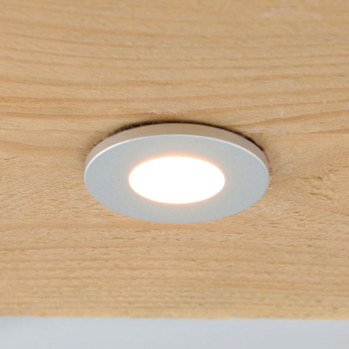 8 krom infälld spotlights uterum Dico, IP65, med anslutningsset och fjärrkontroll