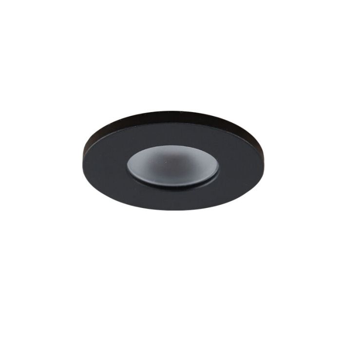 6 svart smart infälld spotlights uterum Dico, IP65, med anslutningsset