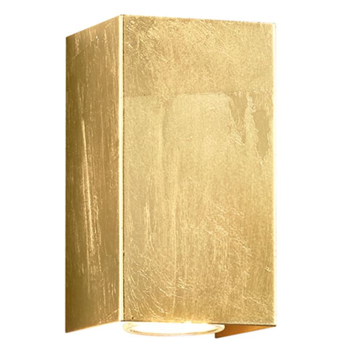 Guld up down vägglampa modern, Adam