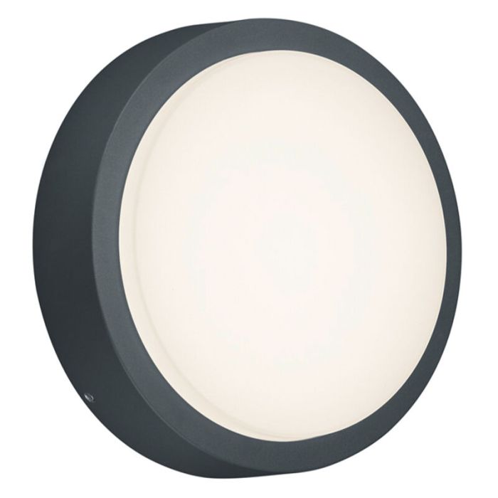Antracit utelampa modern, Eva, 8,5W, 3000K LED, IP54