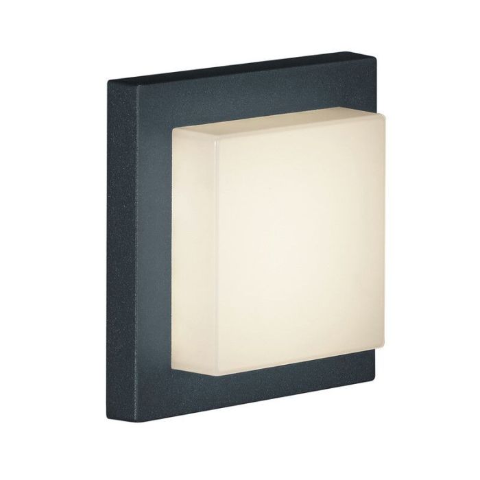 Antracit utelampa aluminium, Bletchley, 3,5W, 3000K LED, IP54