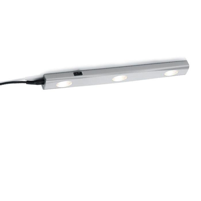 Silver köksskåp belysning plast, Sarila, 1W, 3000K LED, med brytare