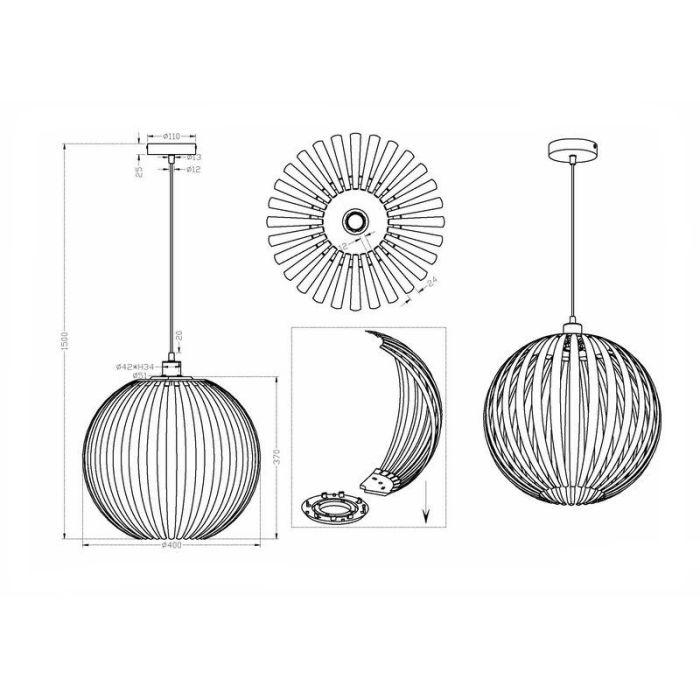 Krom fönsterlampa design, Latanya