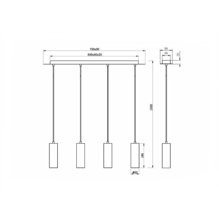 Nickel fönsterlampa modern, Kaso