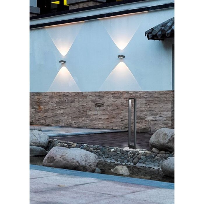 Antracit utelampa modern, Norton, 4,5W, 3000K LED, IP54