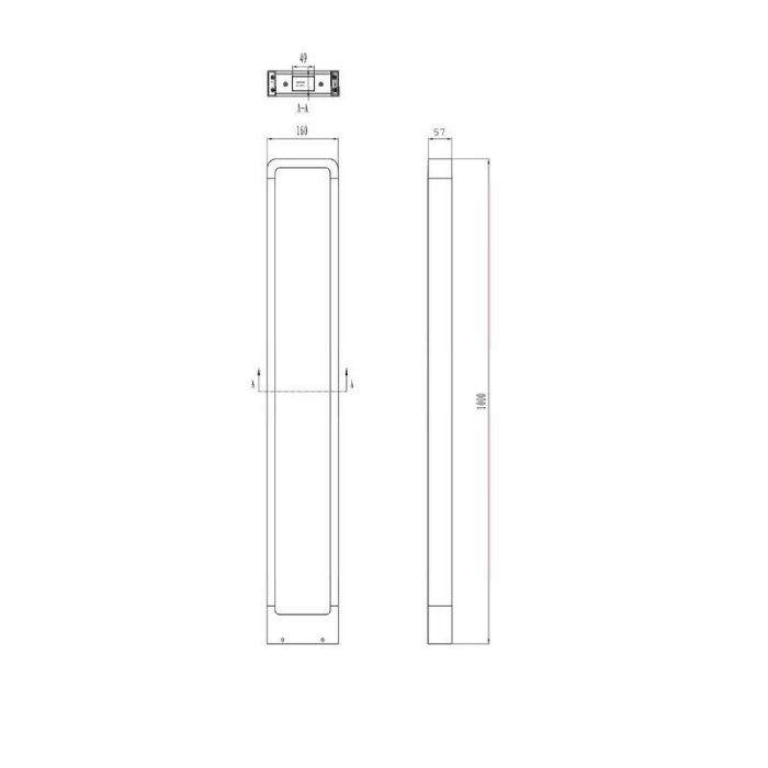 Antracit utelampa modern, Norton, 4,5W, 3000K LED, IP54