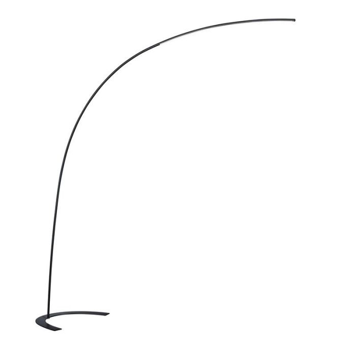 Svart båglampa modern, Libro, 18W, 3000K LED, med brytare