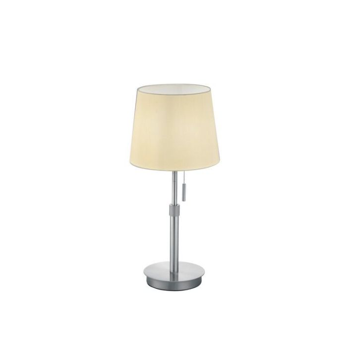 Nickel bordslampa klassisk, Niva, med dra i strömbrytaren