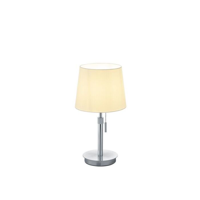 Nickel bordslampa klassisk, Niva, med dra i strömbrytaren