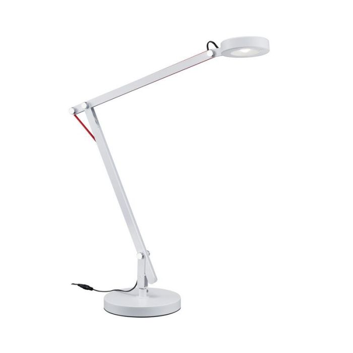 Vit bordslampa modern, Pardoes, 5W, 3000K LED, med brytare