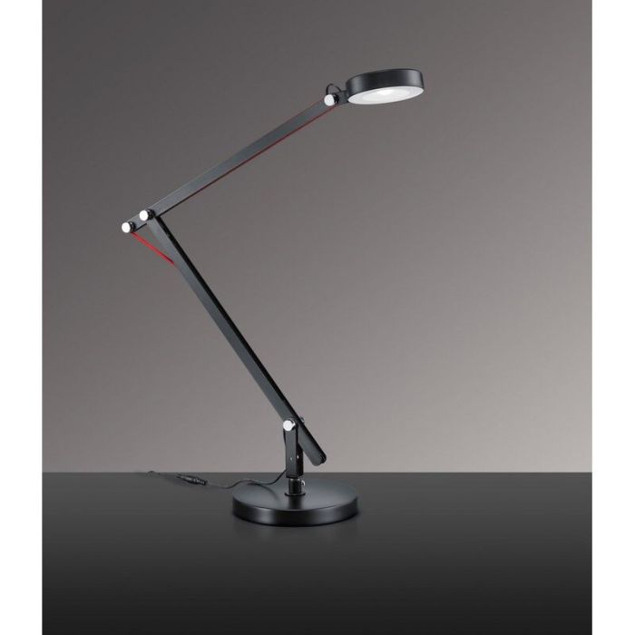Svart bordslampa modern, Pardoes, 5W, 3000K LED, med brytare
