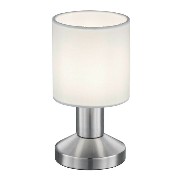 Nickel bordslampa metall, Nordby, med brytare