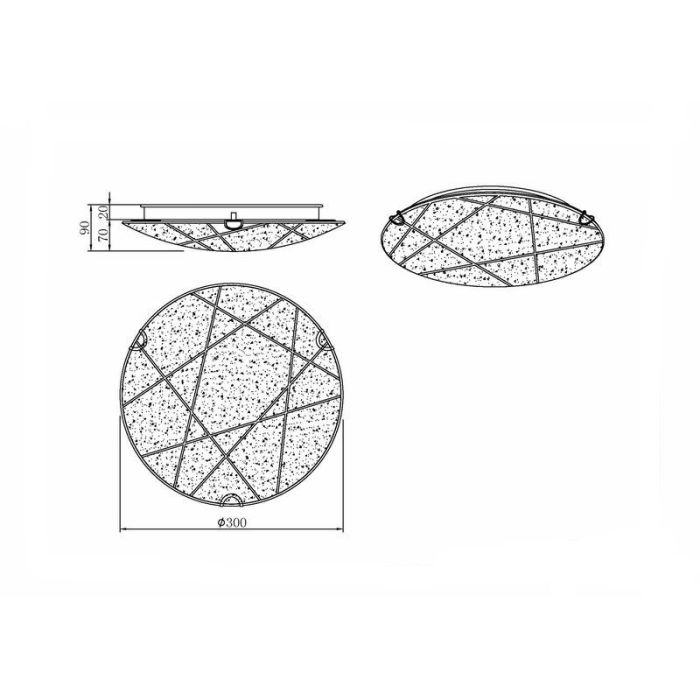 Vit plafond modern, Fortes