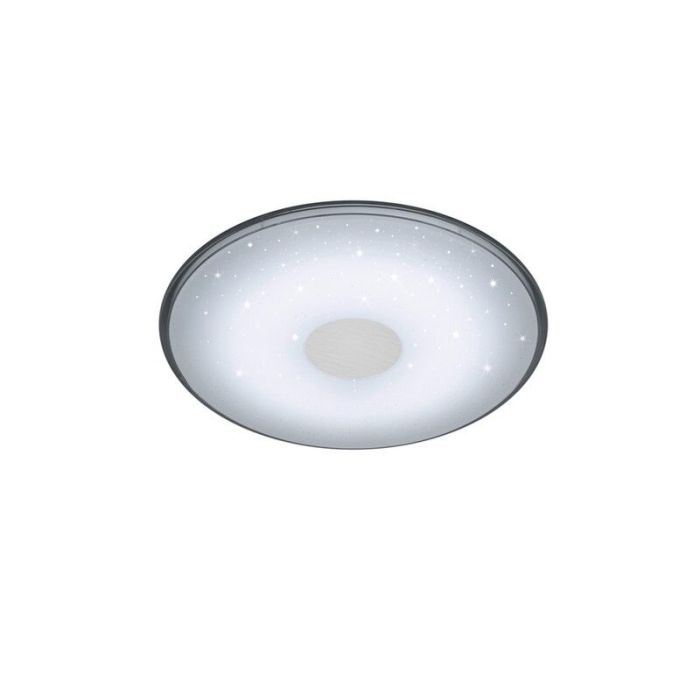 Vit plafond modern, Levain, 30W, varm till kall vit justerbar LED, met fjärrkontroll