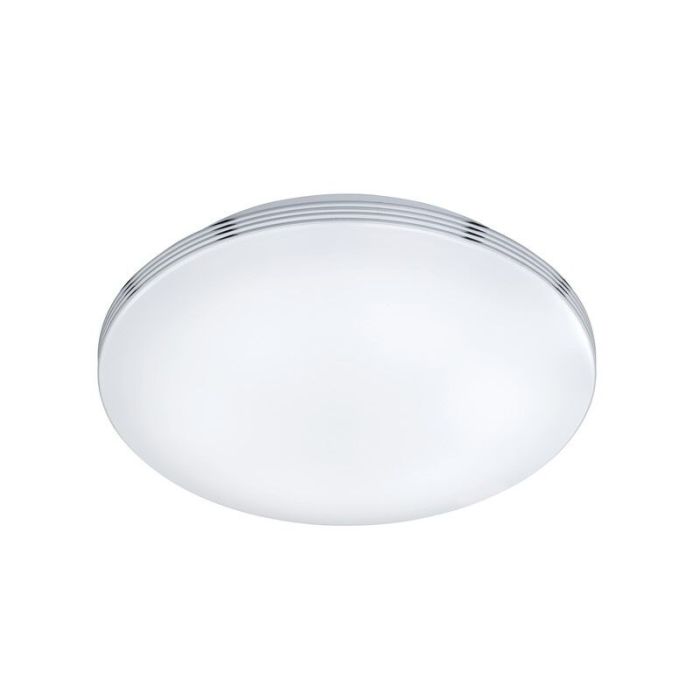 Krom taklampa badrum plast, Brunella, 18W, 3000K LED, IP44