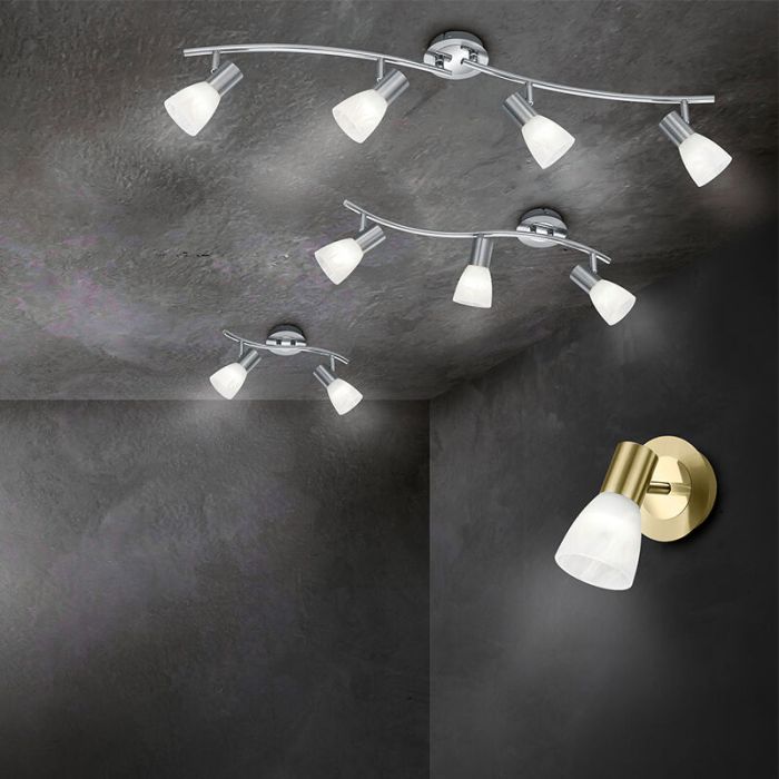 Nickel spotlight tak modern, Gustav