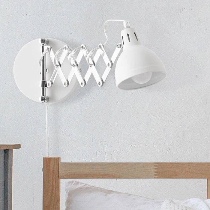 Krom vägglampa industri, Yemaya, med brytare