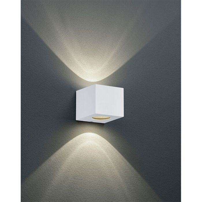 Vit utelampa design, Sandby, 2W, 3000K LED, IP44