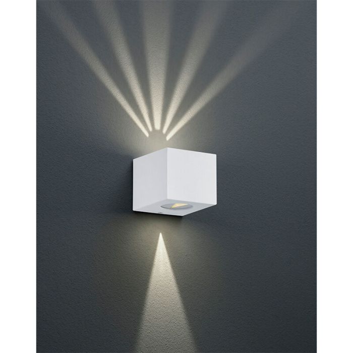 Vit utelampa design, Sandby, 2W, 3000K LED, IP44