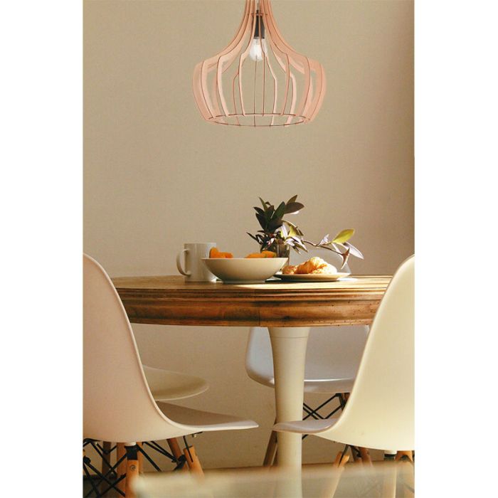 Rustik fönsterlampa trä, Valenthina