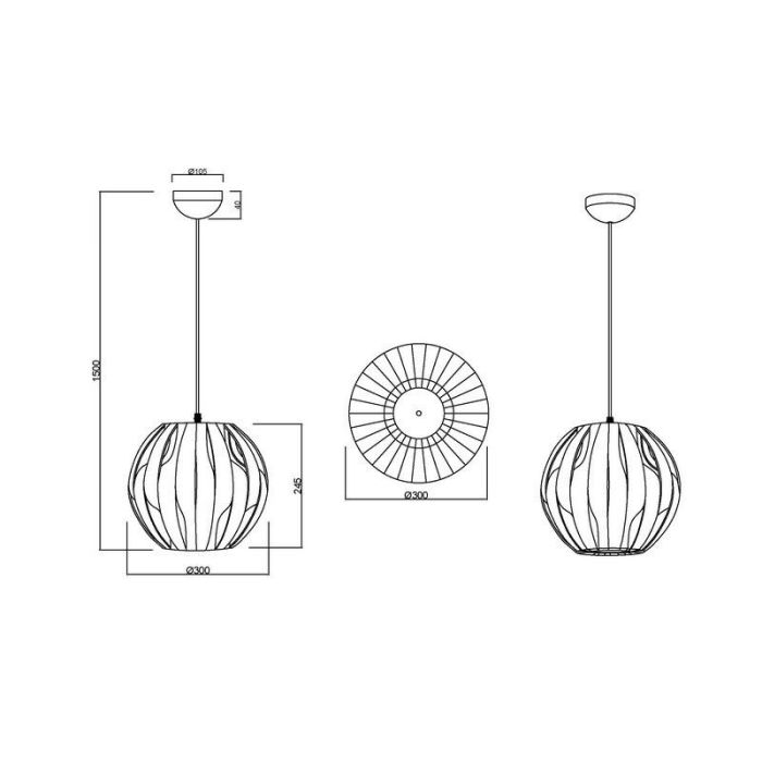 Vit fönsterlampa modern, Yannay