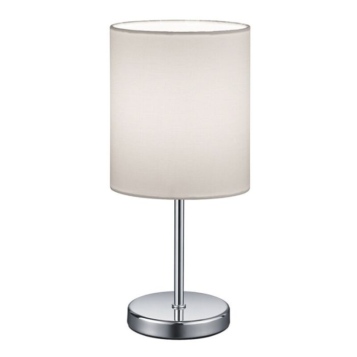 Krom bordslampa modern, Zoe, med brytare