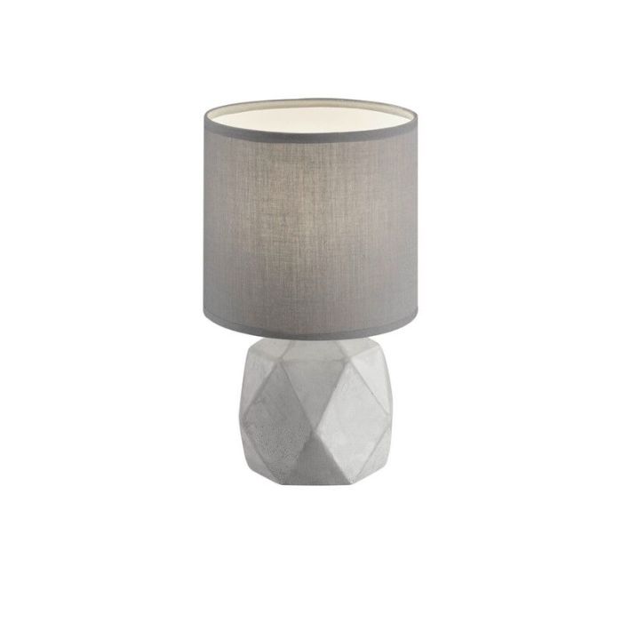 Betong bordslampa grå, Yfenn, med brytare