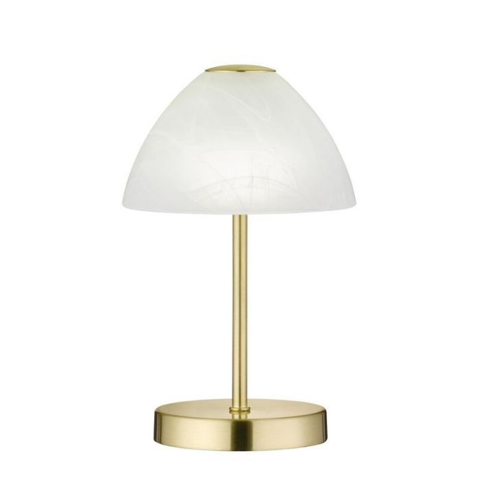 Nickel bordslampa modern, Aaron, 2,5W, 3000K LED, med brytare